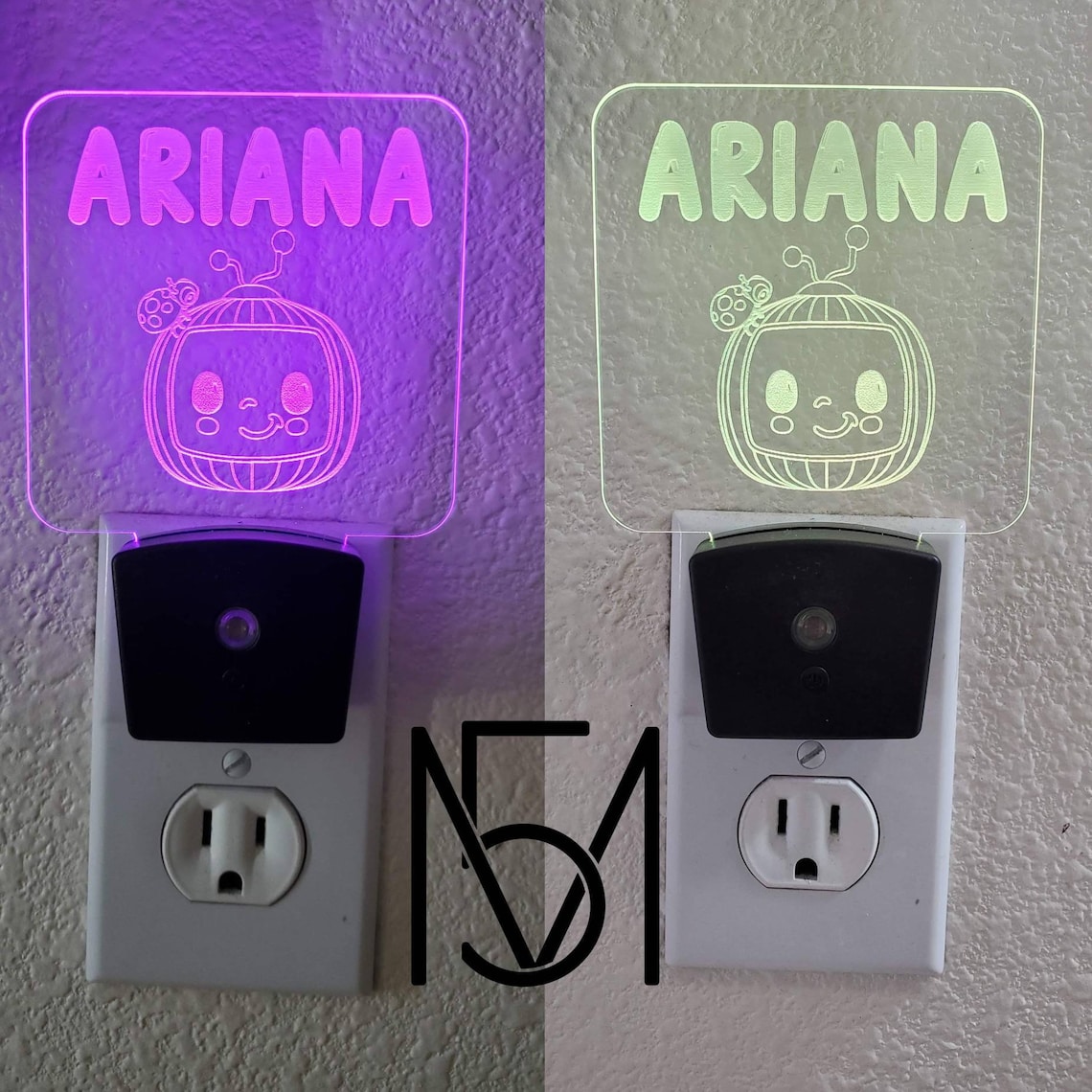 Personalized Plugin RGB Night Light. Customize With YOUR Logo, Design