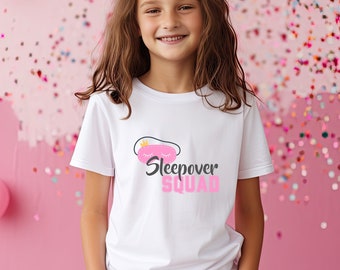 Sleepover Squad Personalized Youth Short Sleeve Tee