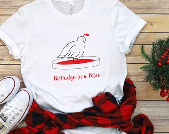 Christmas Holiday Funny Science Unisex  Short Sleeve Tee