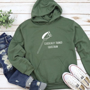 Classically Trained Equestrian Funny Hobby Horse Unisex Heavy Blend Hooded Sweatshirt