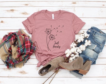 Gewoon dandy schattig paardebloem T-shirt