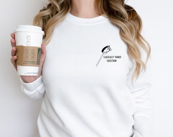 Classically Trained Equestrian Hobby Horse Funny Unisex Crewneck Sweatshirt