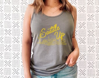 Saddle Up Women's Racerback Tank