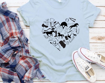 Horse Tack Heart T-Shirt