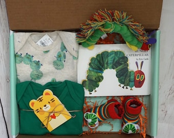 Baby Shower Very Hungry Caterpillar Gift Box /Gender Neutral Gift Box /Unisex Baby Gift Basket /Gift for New Parents / Baby Christmas Gift