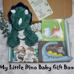 Dinosauruscadeauset voor babyjongens, welkomstcadeau baby, uniek babycadeau, babyshower geschenkdoos, cadeau voor nieuwe ouders, pasgeboren set