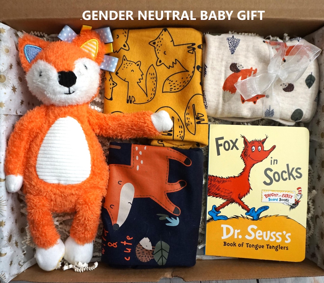Gender Neutral Baby Shower Gift, Welcome Baby Neutral Gift Basket ...