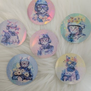 Army Kitty Sticker Set