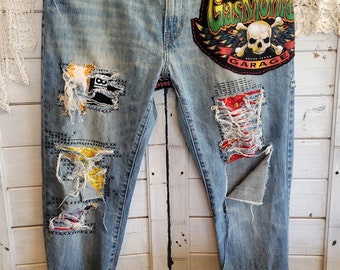 American Eagle Boyfriend Gas Monkey Jeans size 36&quot; waist
