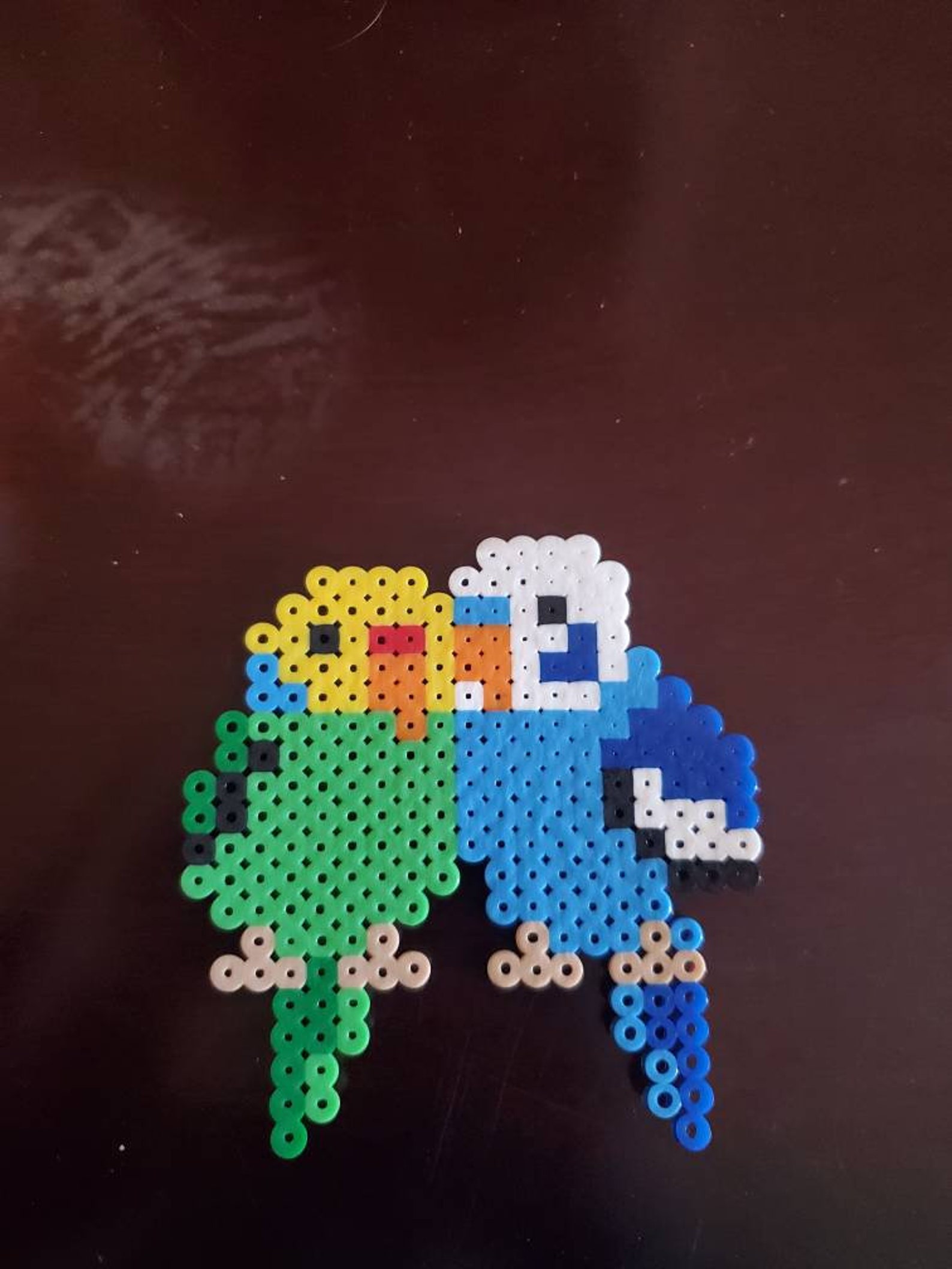 Love birds perler beads Etsy