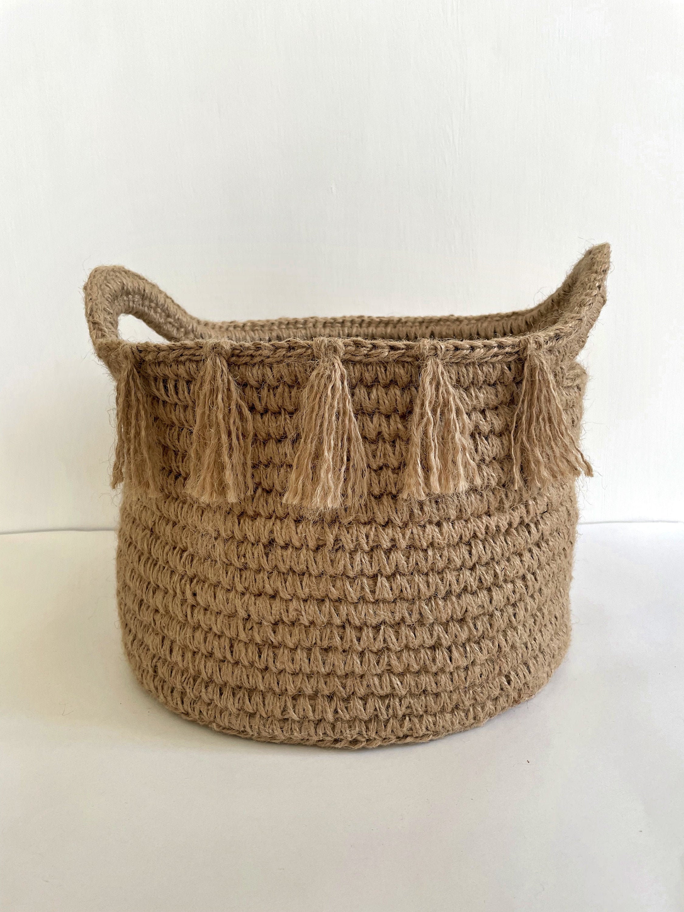 Blanket basket Woven basket with handles Laundry basket Etsy