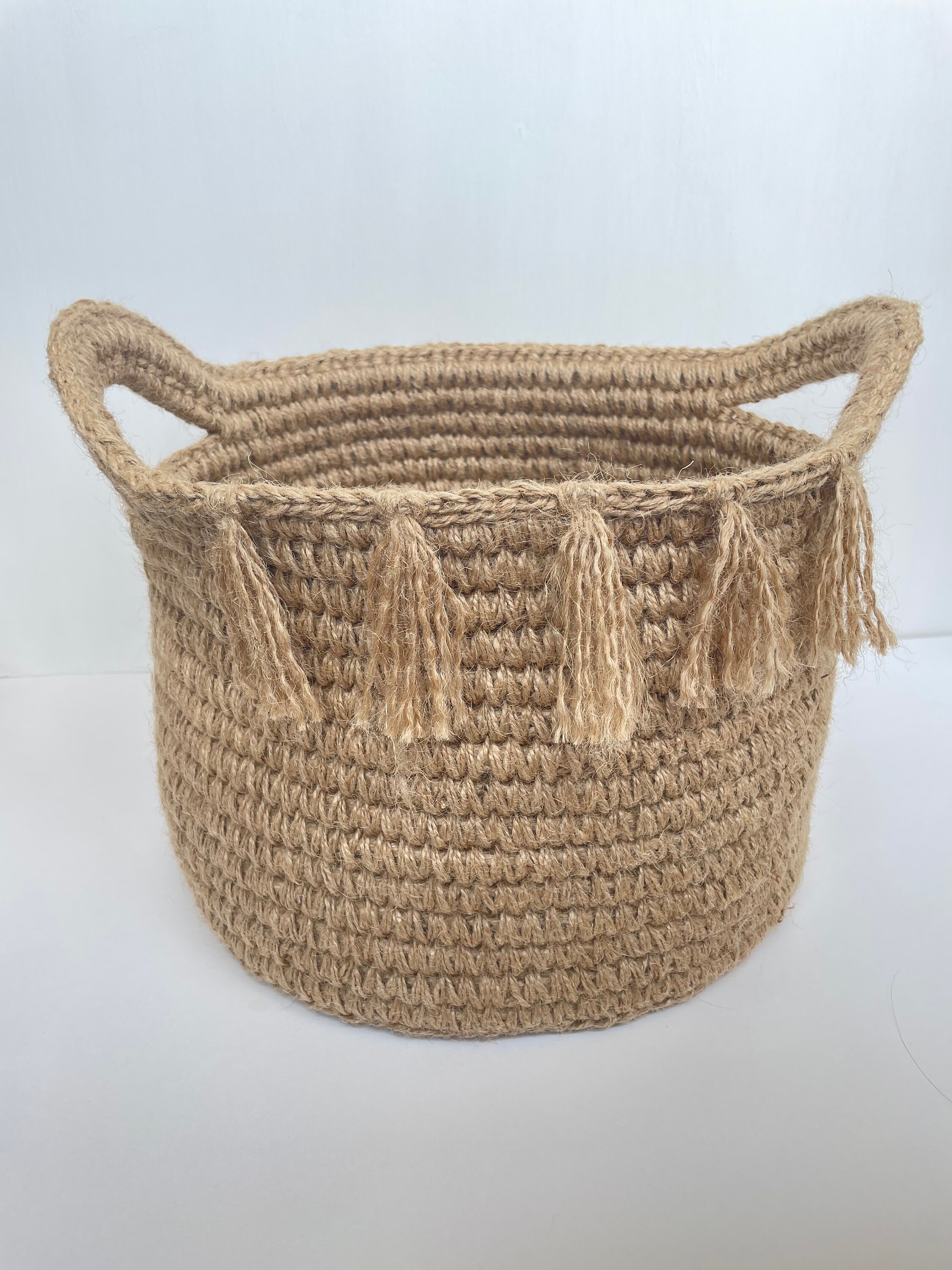 Blanket basket Woven basket with handles Laundry basket Etsy