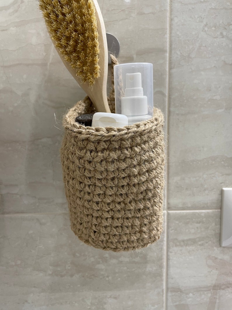 Wall hanging basket Kitchen Bathroom basket Wall Small Etsy