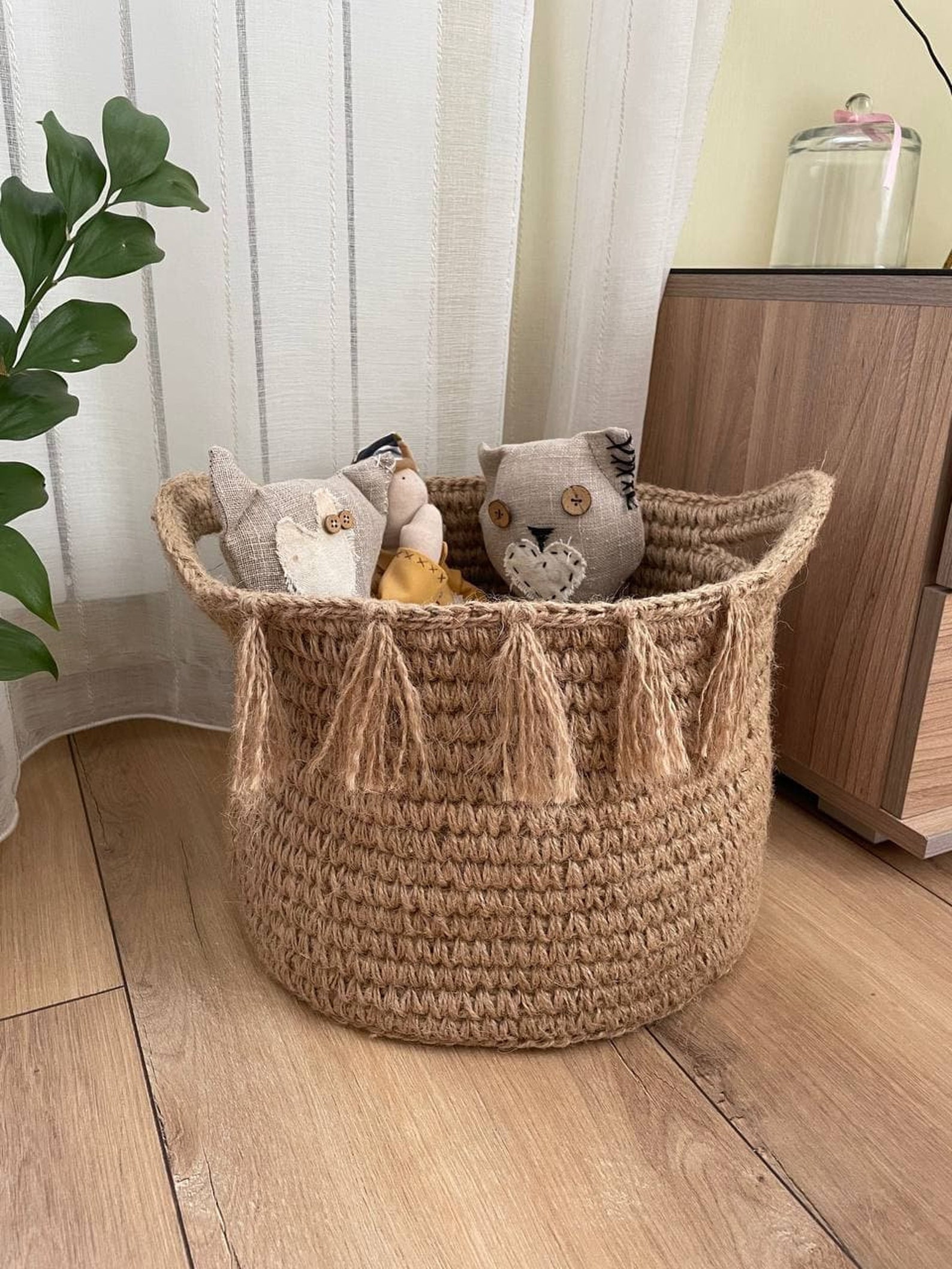 Eco laundry basket Bedroom Clothes Hamper kids clothes Etsy