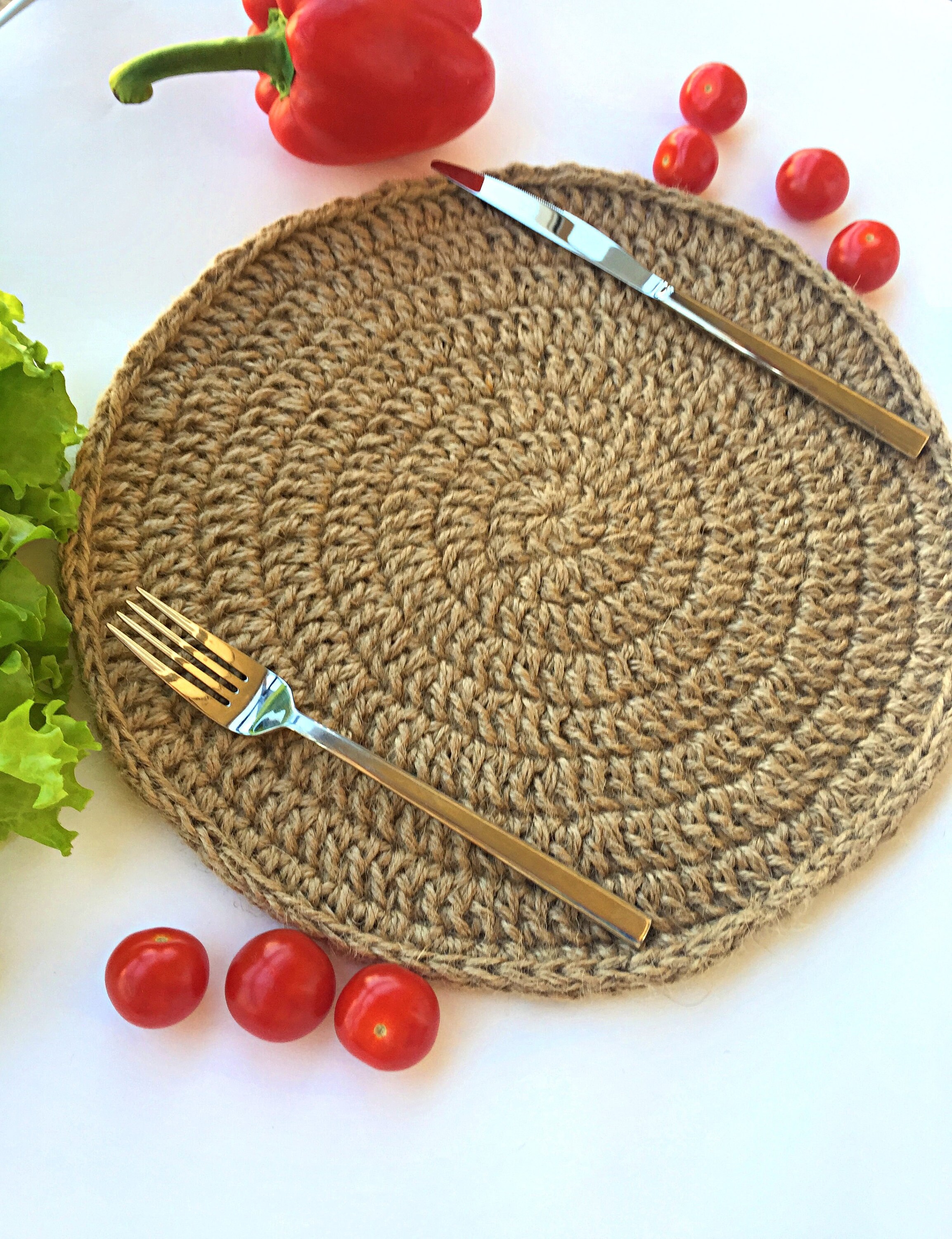 Set of 2 Placemats Rustic Farmhouse Table Top Place Mat Etsy