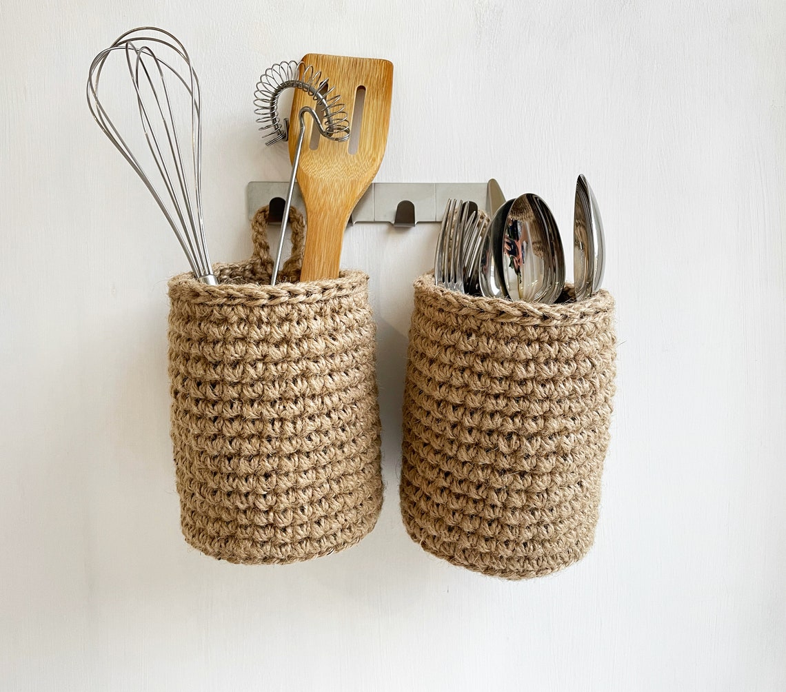 Wall hanging basket Kitchen Bathroom basket Wall Small Etsy