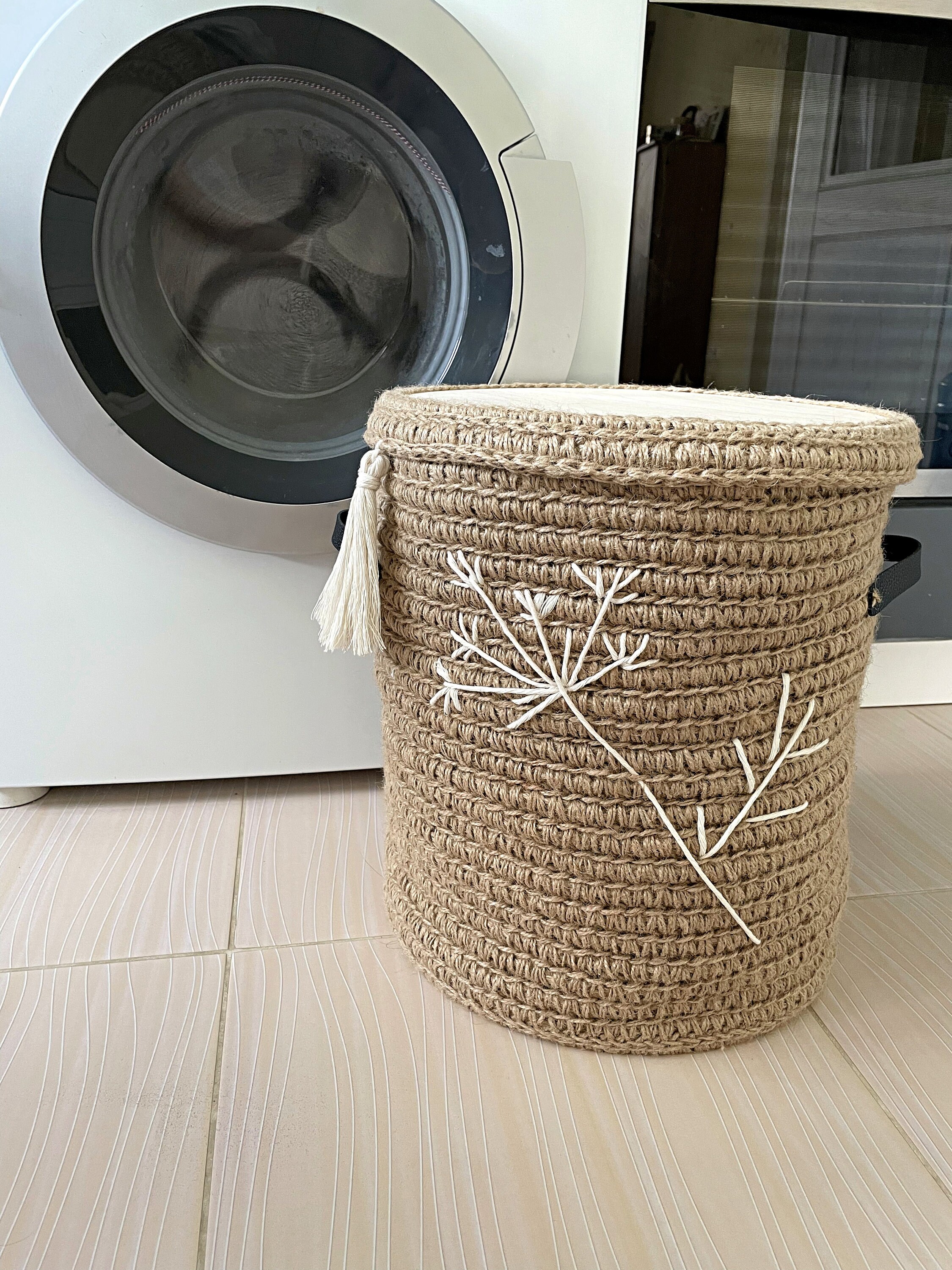 Ecofriendly large laundry basket with lid Clothes Hamper for Etsy