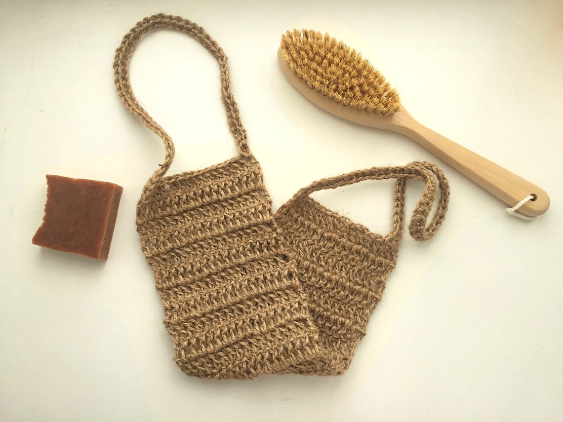 Handmade jute back scrubber / Exfoliating Body Washcloth with Etsy