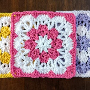 Granny Square, Granny square pattern, PDF crochet pattern, Flower granny square. Mothers day gift, Daughter gift