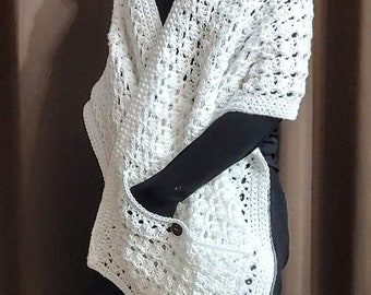 PDF Crochet pocket shawl, PDF crochet pocket shawl, ladies wrap, Mother's Day gift, diy crochet, diy craft