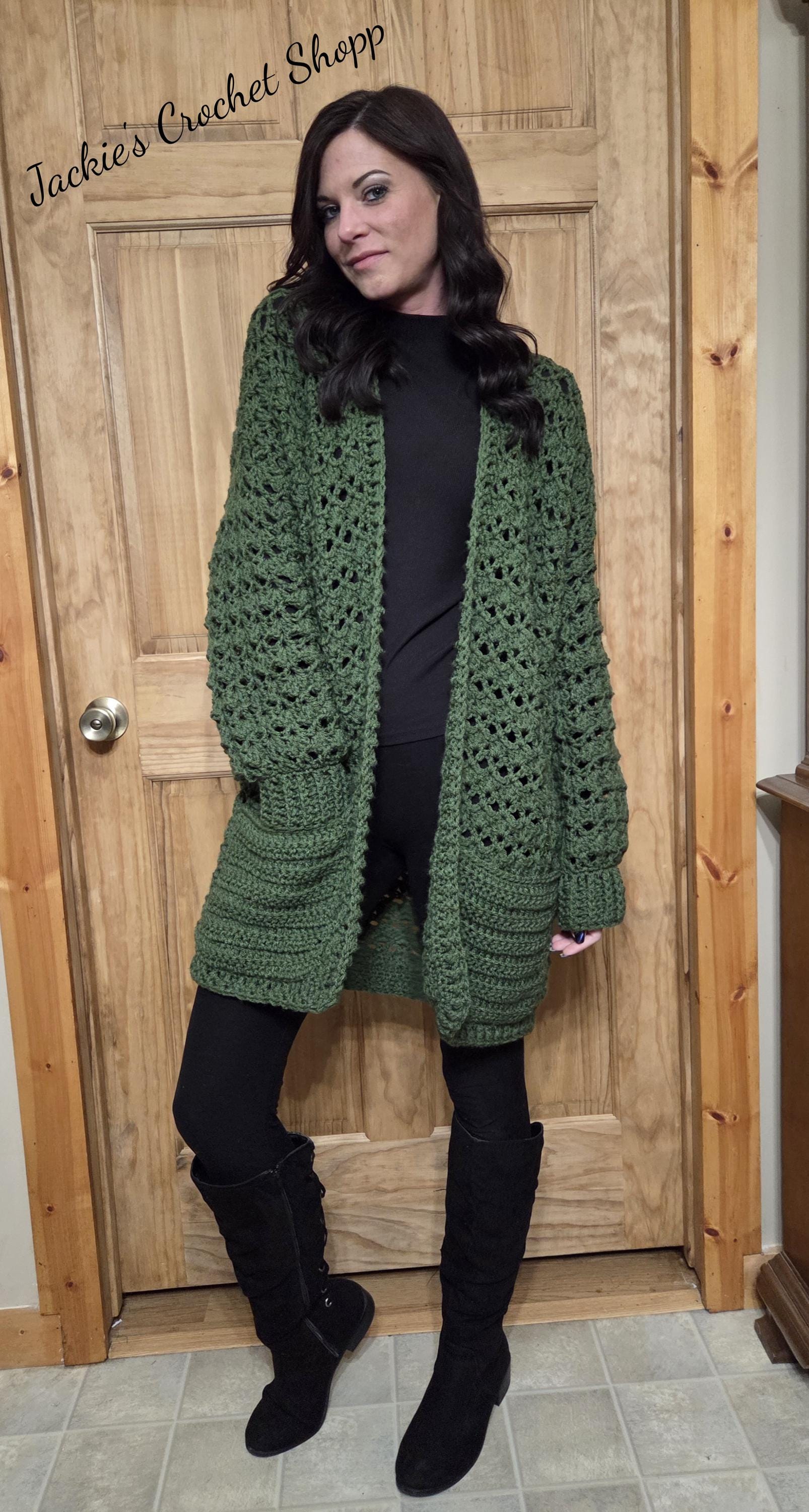 Vintage Lace Crochet Cardigan Pattern (PDF), Sizes S/M to 5XL - Etsy