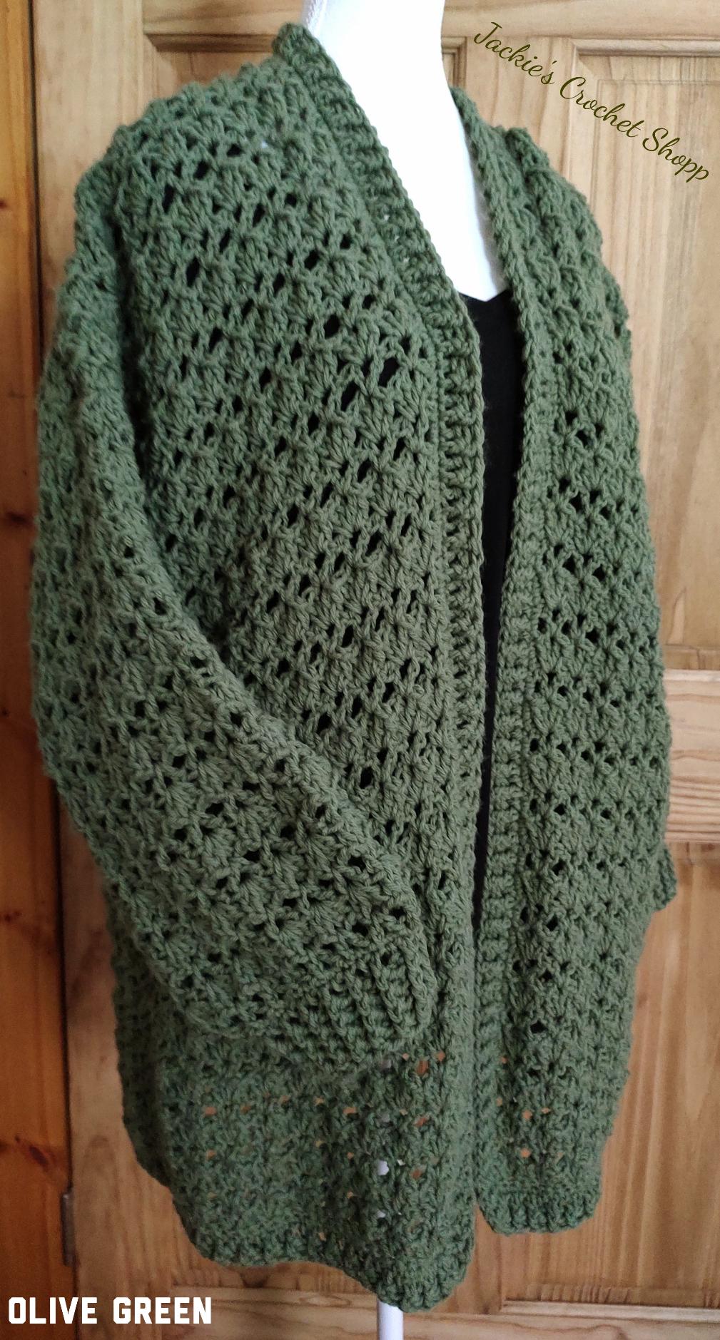 Vintage Lace Crochet Cardigan Pattern (PDF), Sizes S/M to 5XL - Etsy