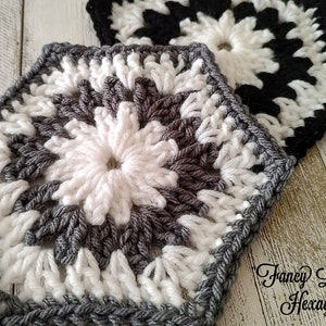 PDF Crochet hexagon pattern, hexagon granny square, PDF crochet pattern, PDF granny square, diy crochet, diy craft