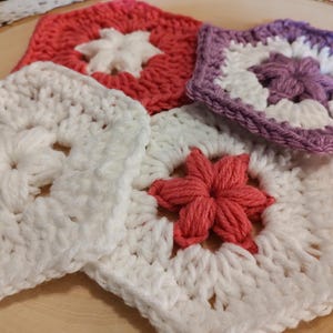 PDF hexagon pattern, crochet pattern, Crochet hexagon pattern