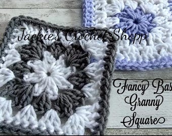 Fancy Granny Square Crochet Pattern: DIY Craft (PDF Pattern