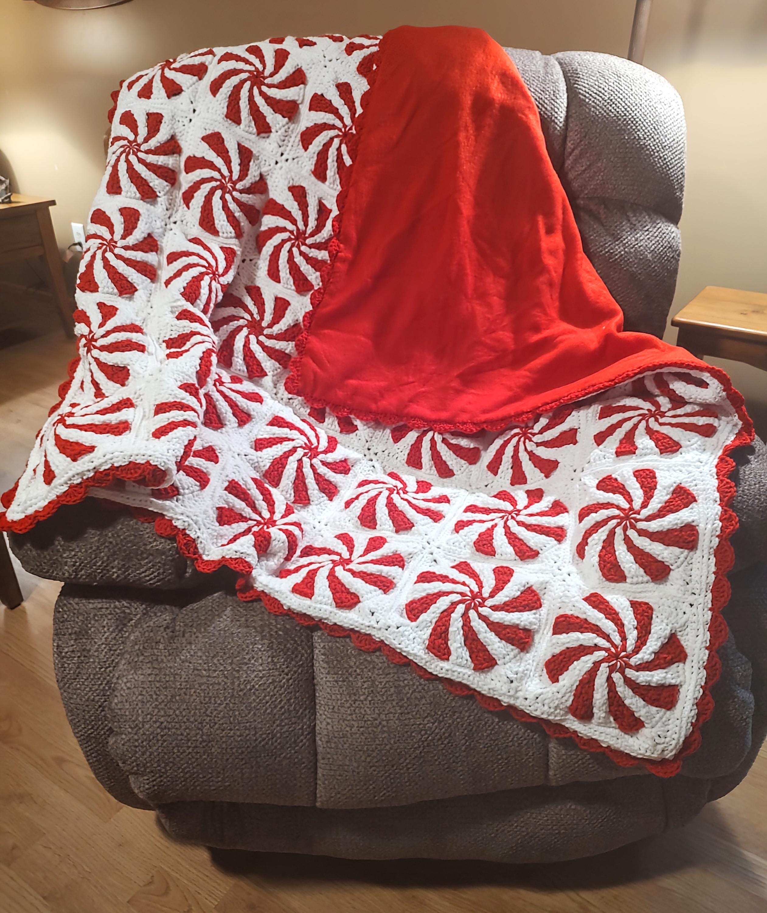 3D Peppermint Candy Granny Square Crochet Pattern (PDF Pattern) - Etsy