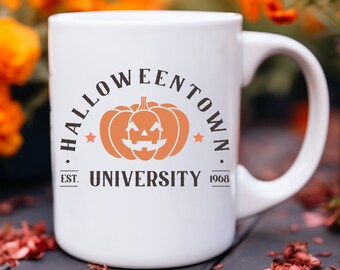 Halloweentown, Coffee Mug, Halloween Lover, Halloween Gift, Pumpkin, Pumpkin Coffee Mug, Fun Halloween Mug, Fall Coffee Mug, Cute Coffee Mug
