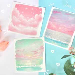 Set di 3 - Serie Sky Study - Stampe Fine Art