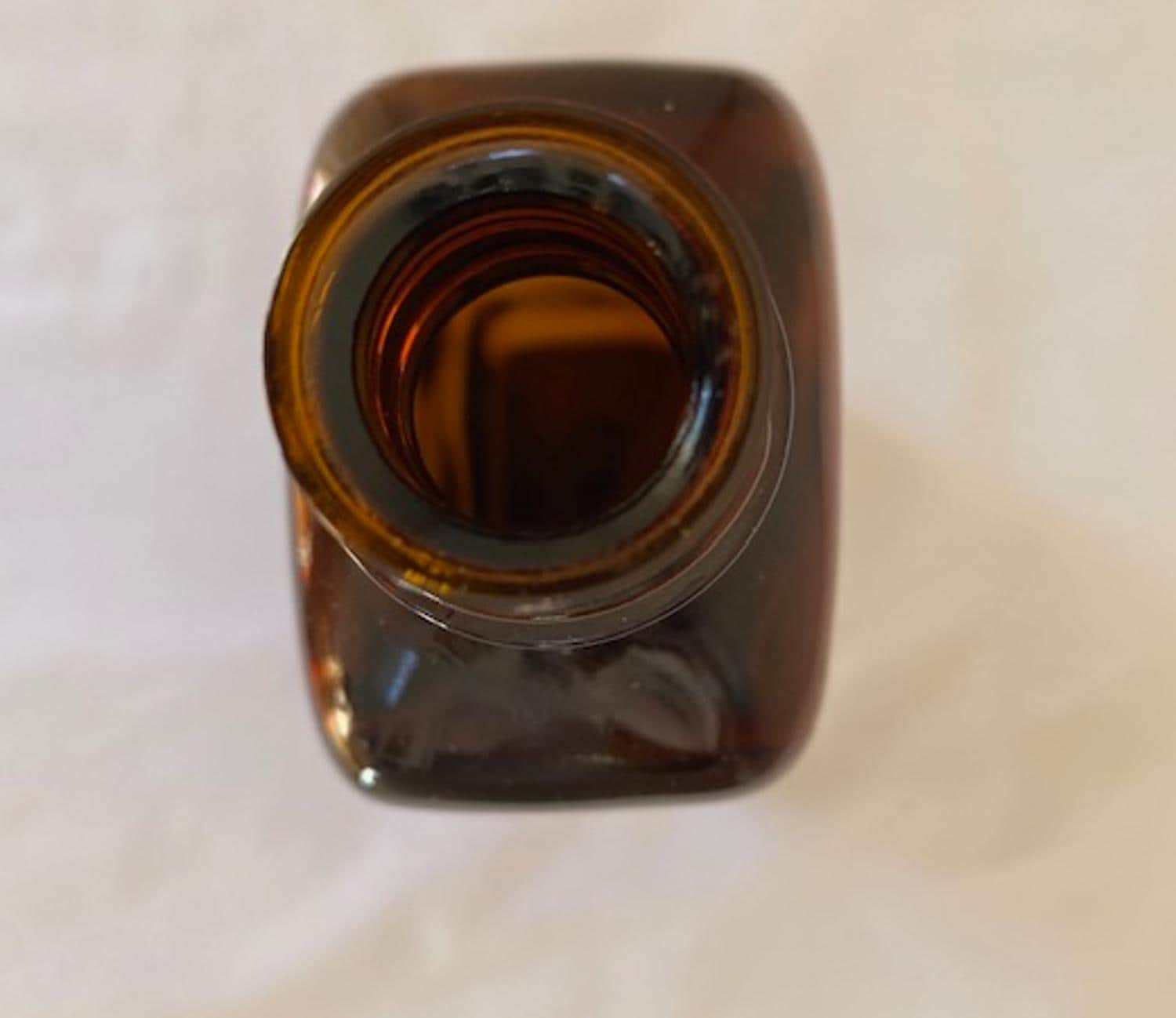 Vintage Amber Glass Rectangular Bottle, 1762 on Bottom - Etsy