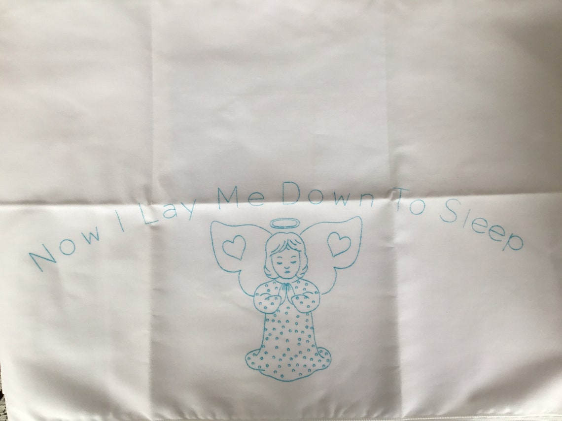 Embroidery pillowcase kits Etsy