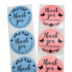 2 inch, 25 stickers Thank you for your order, thank you for supporting my business stickers, Small Business stickers, Round stickers