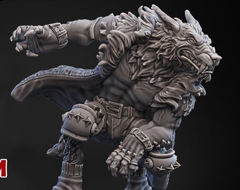 Wolfhelm | Werewolf Star Player | Fantasy Football | Ugni Miniatures