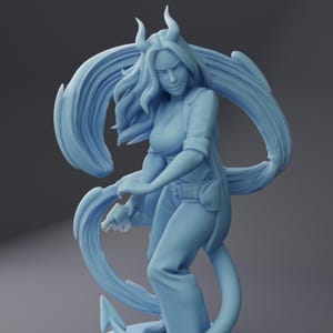 Succubus PI | 32mm and 75mm | Medium | Fantasy Crime Drama | Dungeons and Dragons | TTRPG | Twin Goddess Miniatures