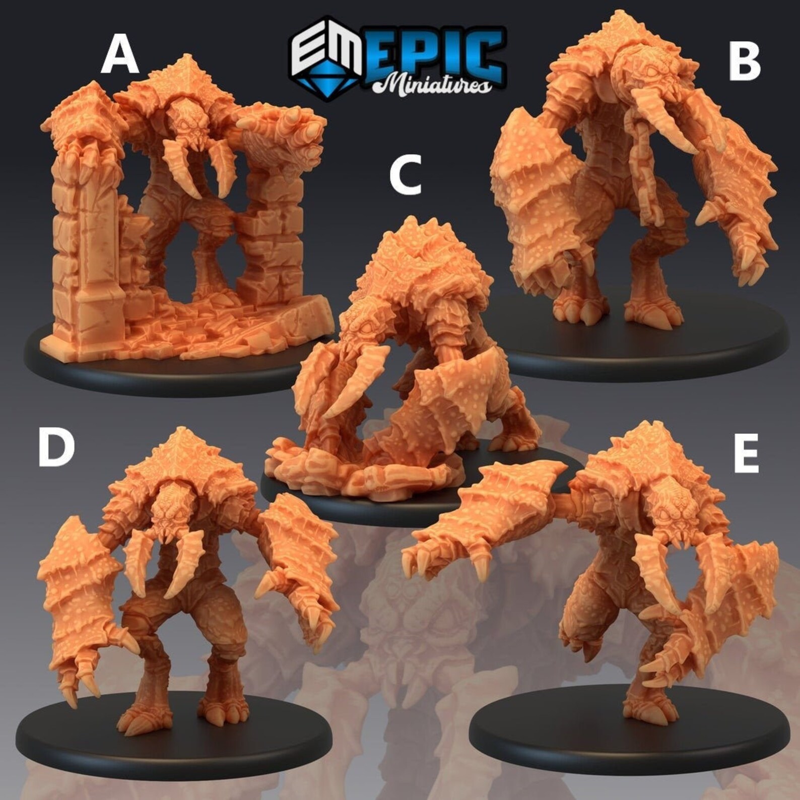 Umber Hulk Large Dungeons and Dragons Pathfinder Etsy