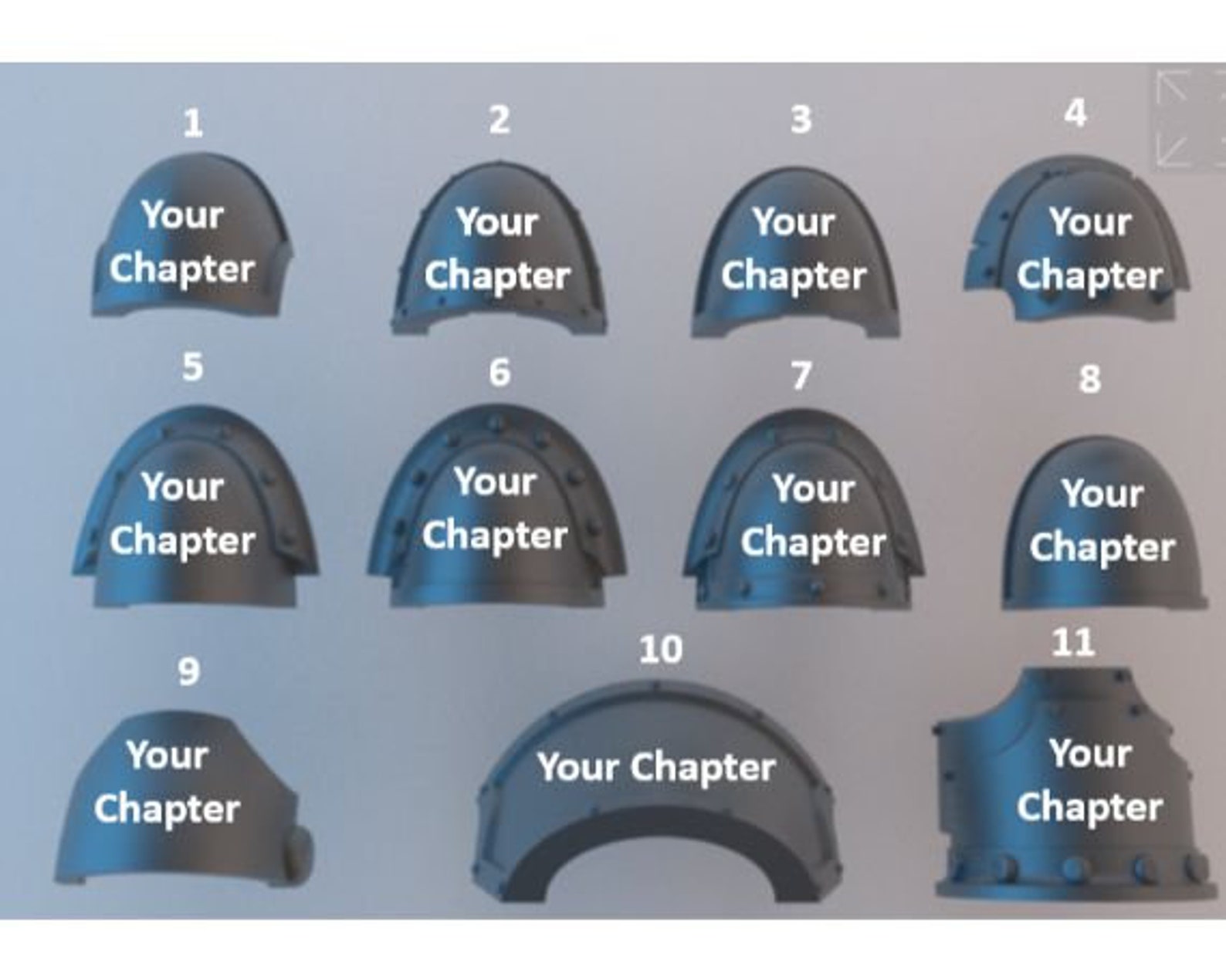 Custom Space Marine Shoulder Pads Etsy