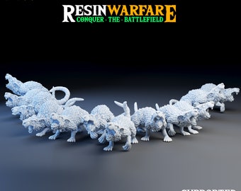 Giant Rodents x 12 | Unchained Ones | Ravenous Hordes | Resin Warfare