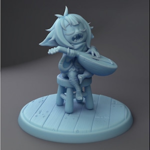 Gaz the Goblin Bard | Small | DND | Twin Goddess Miniatures