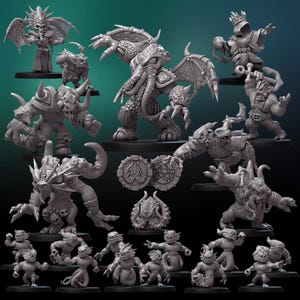 Ry&#39;Lah Renegades | Chaos Team | 15 Models | Fantasy Football | Dice Heads | Call of Cthulhu themed team