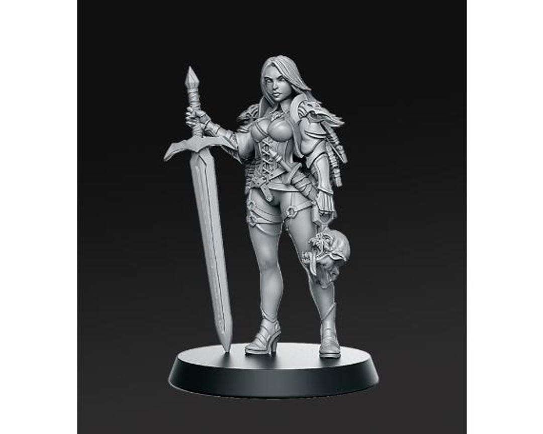 Zirila Female Monster Hunter Medium Dungeons and Dragons TTRPG