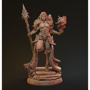 Mortsana | Human Wizard | Two Styles | ~75mm Scale | Sisters of the Dawn | Mythreal Games
