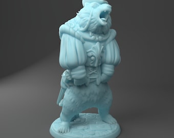 Sir Bearington | Medium | DND | Twin Goddess Miniatures