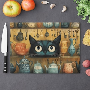 Cat see Me Cutting Board