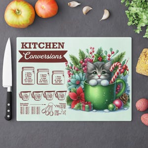 Christmas Cat 1 Kitchen Cutting Board