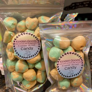 Freeze Dried Caramel Apple Salt Water Taffy, freeze dried candy, unique treats, space candy, TikTok candy, wedding favor, birthday favor