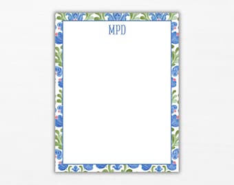 Personalized Watercolor Notepad | Green and Blue Watercolor Notepad | Mother’s Day Gift | Teacher Gift
