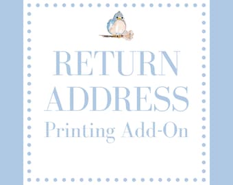 Custom Return Address Envelope Printing Add-On